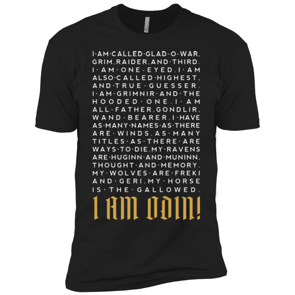 T-Shirts Black / YXS I am Odin Boys Premium T-Shirt