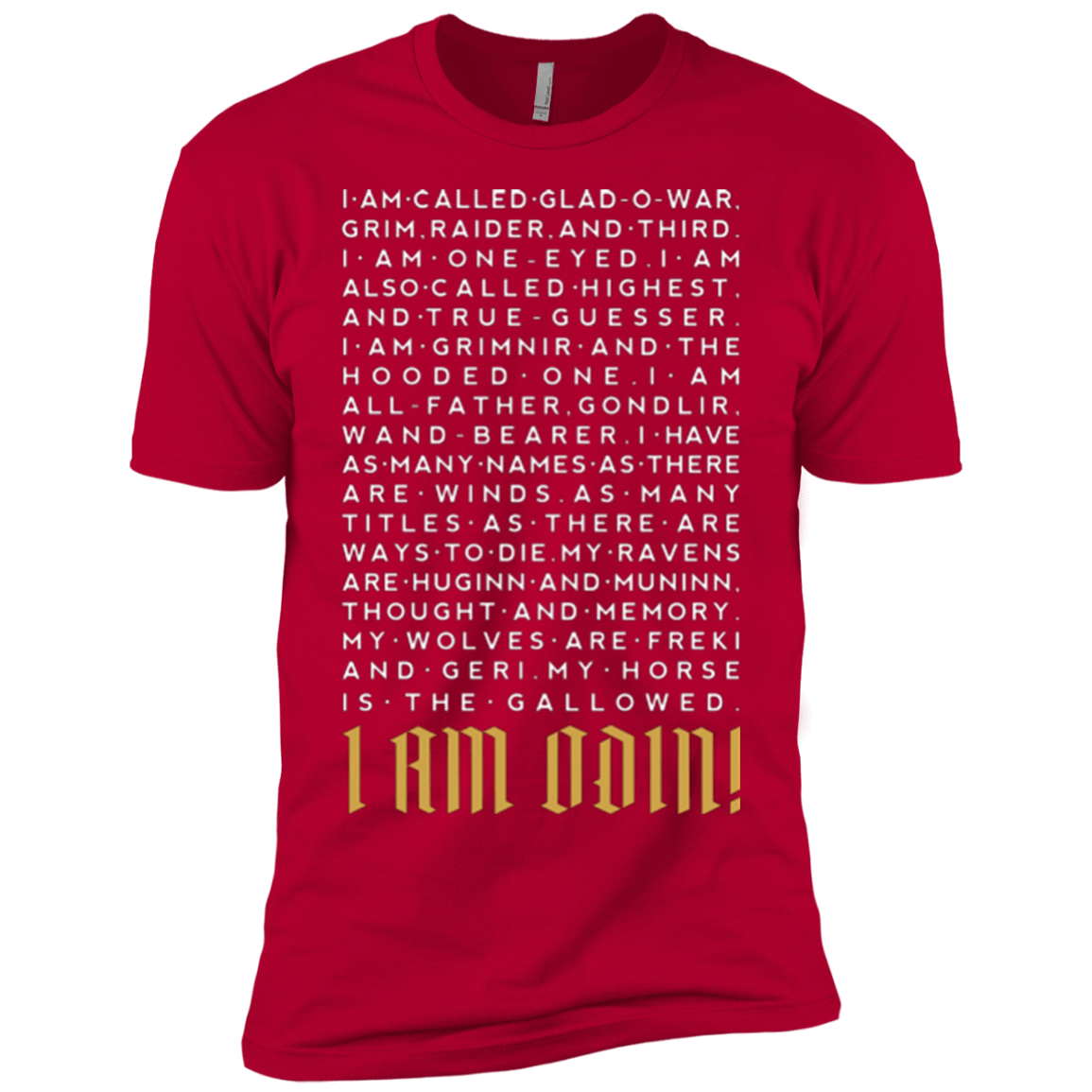 T-Shirts Red / YXS I am Odin Boys Premium T-Shirt