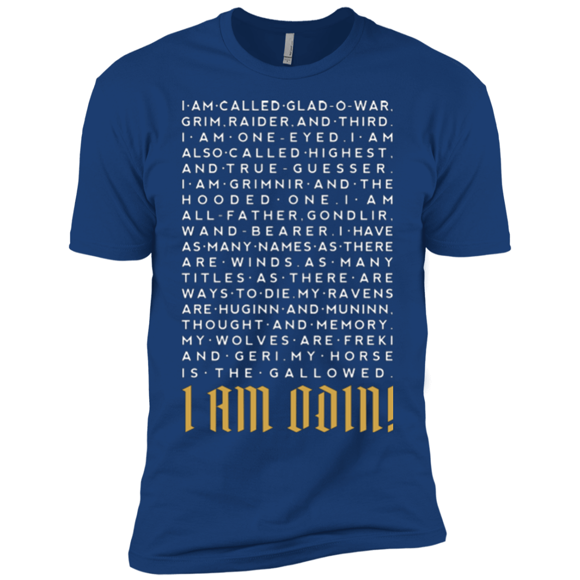 T-Shirts Royal / YXS I am Odin Boys Premium T-Shirt