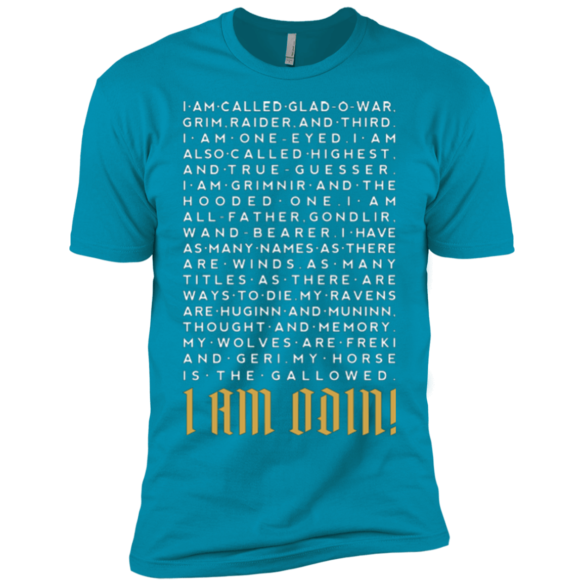 T-Shirts Turquoise / YXS I am Odin Boys Premium T-Shirt