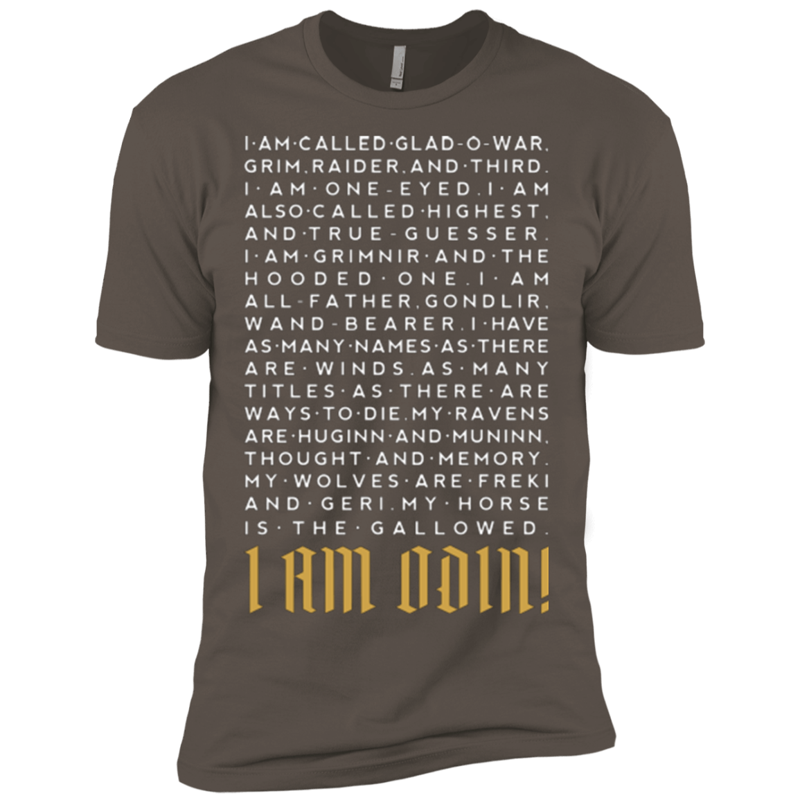 T-Shirts Warm Grey / X-Small I am Odin Men's Premium T-Shirt