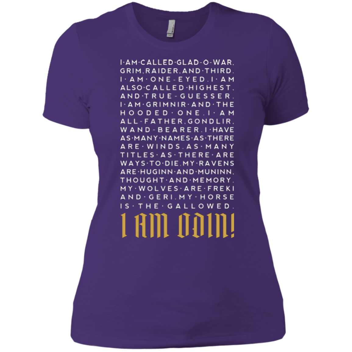 T-Shirts Purple / X-Small I am Odin Women's Premium T-Shirt