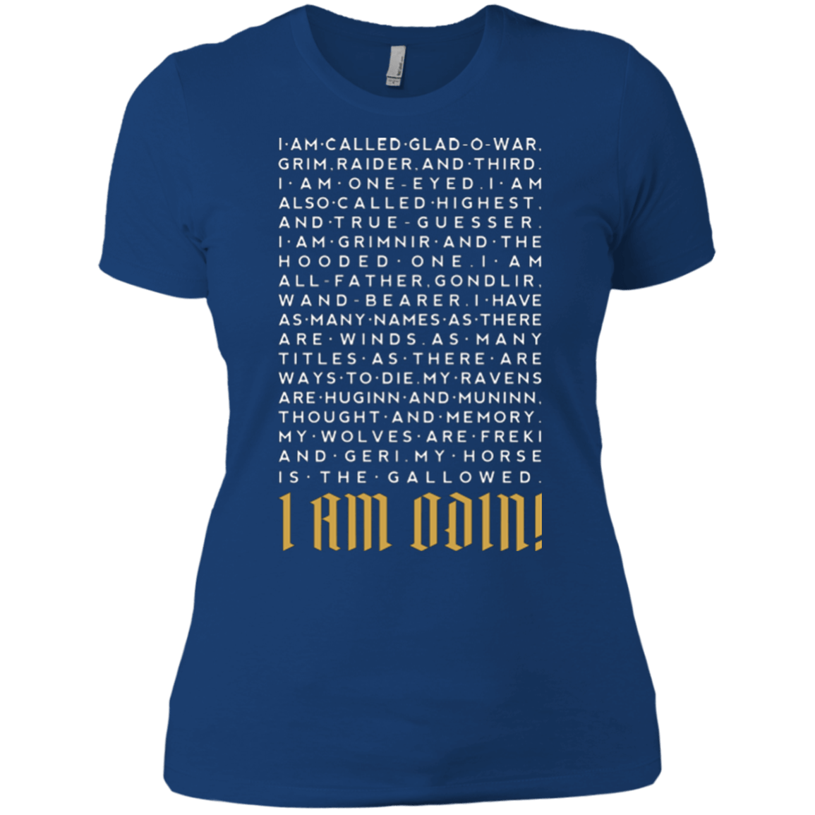 T-Shirts Royal / X-Small I am Odin Women's Premium T-Shirt