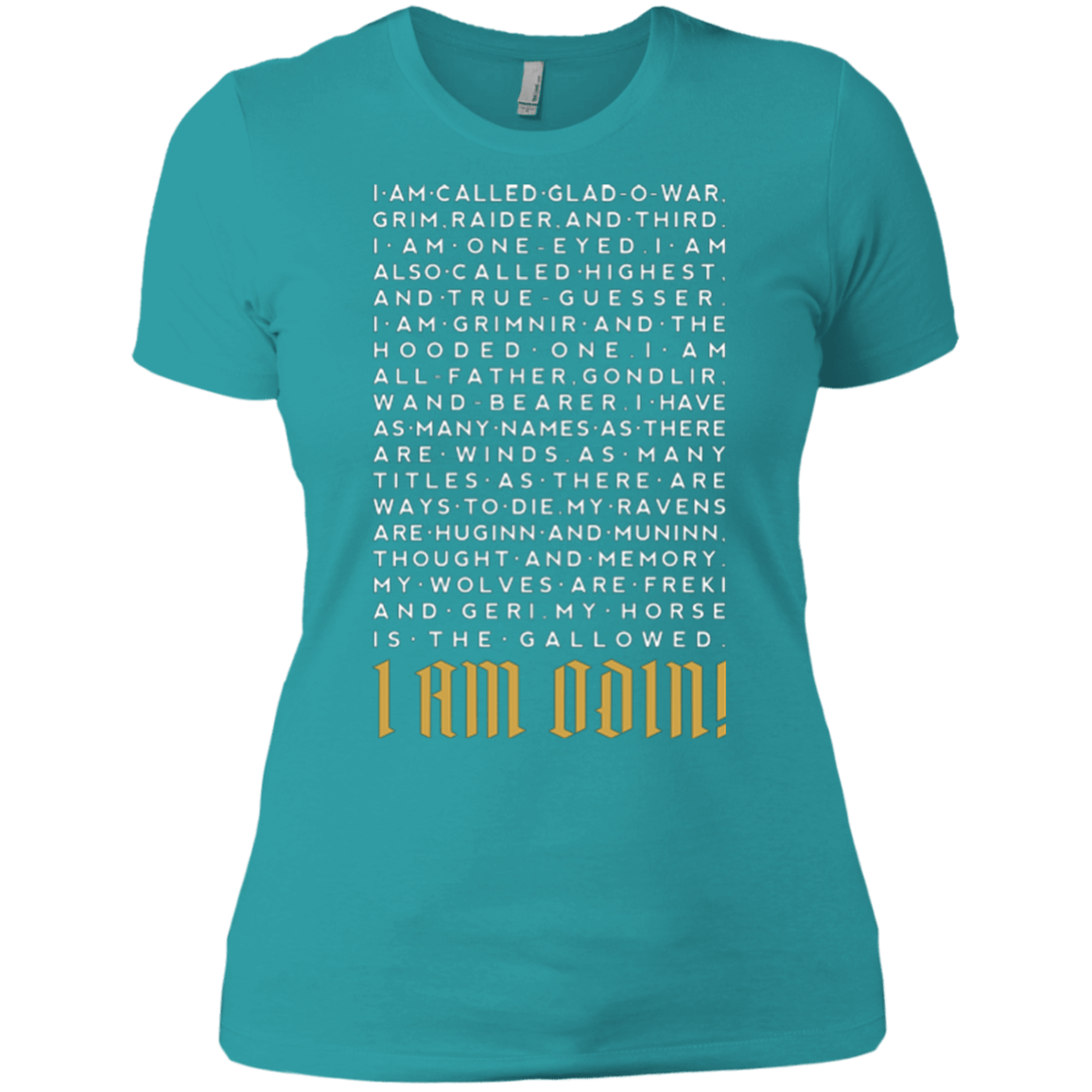 T-Shirts Tahiti Blue / X-Small I am Odin Women's Premium T-Shirt