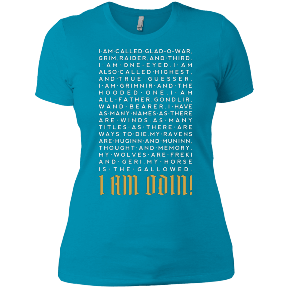 T-Shirts Turquoise / X-Small I am Odin Women's Premium T-Shirt