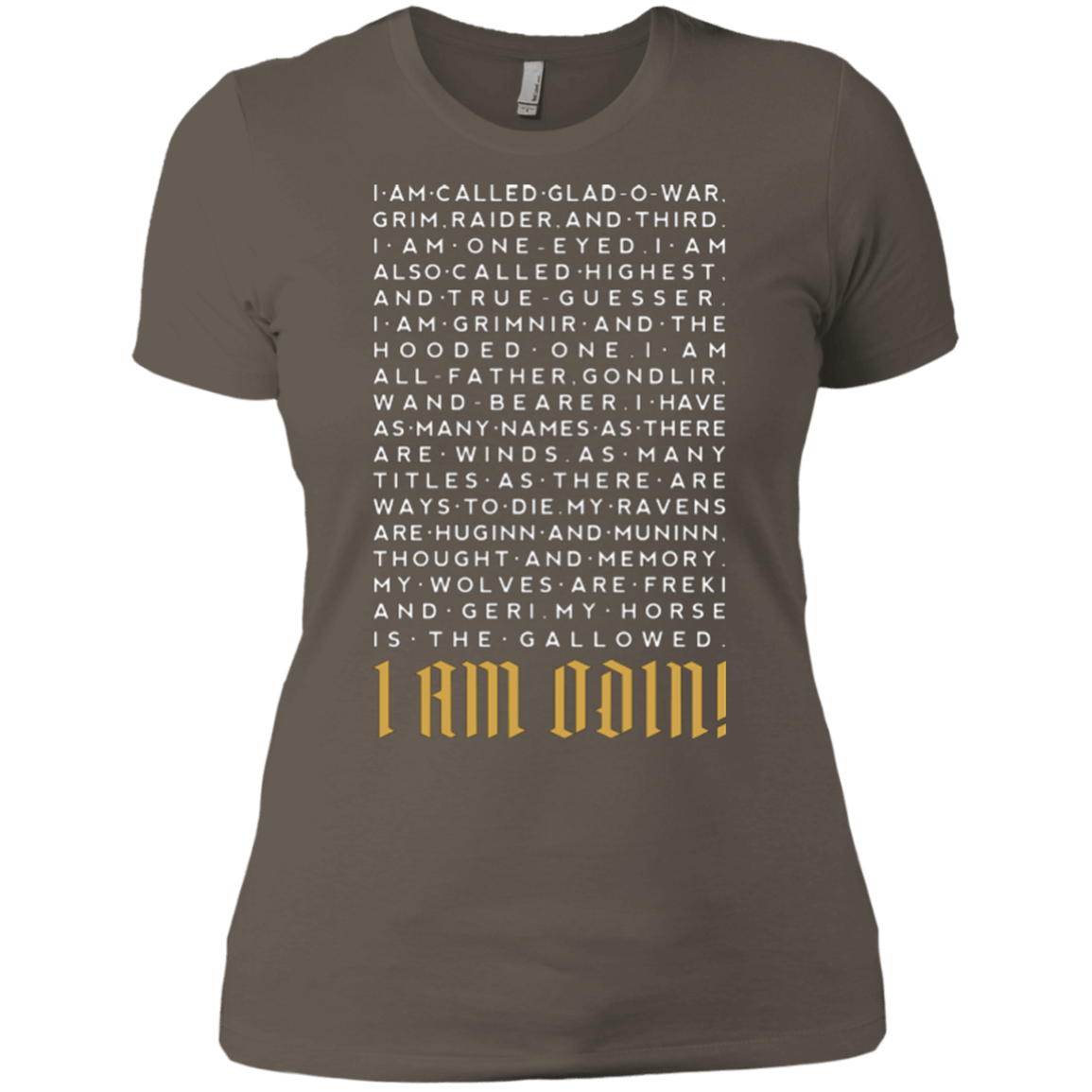 T-Shirts Warm Grey / X-Small I am Odin Women's Premium T-Shirt
