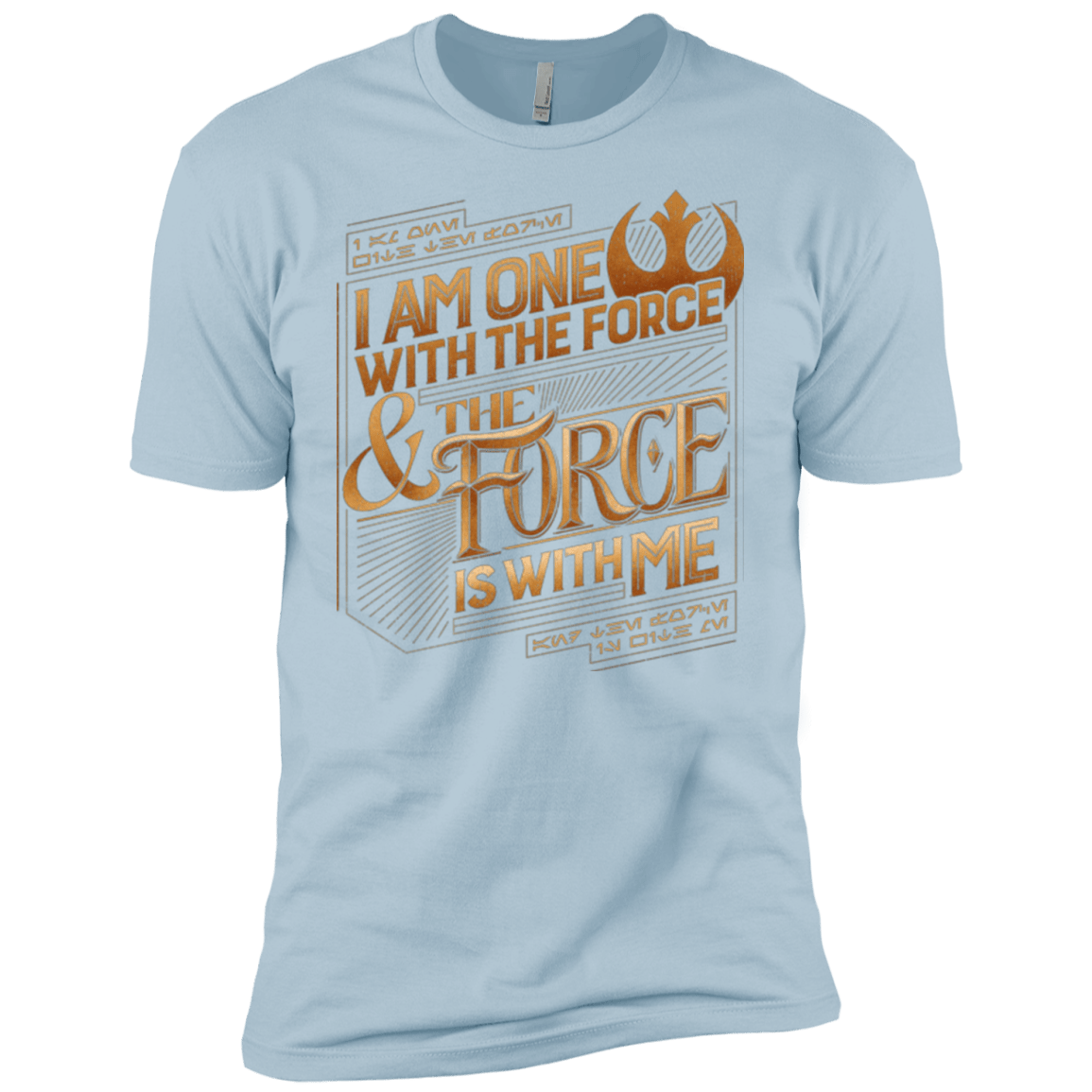T-Shirts Light Blue / YXS I Am One With The Force Boys Premium T-Shirt