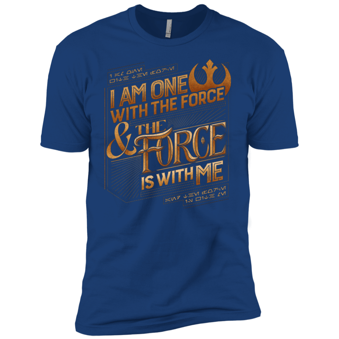 T-Shirts Royal / YXS I Am One With The Force Boys Premium T-Shirt