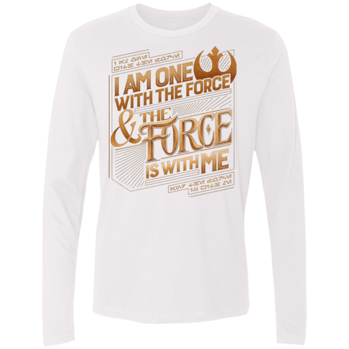 T-Shirts White / S I Am One With The Force Men's Premium Long Sleeve