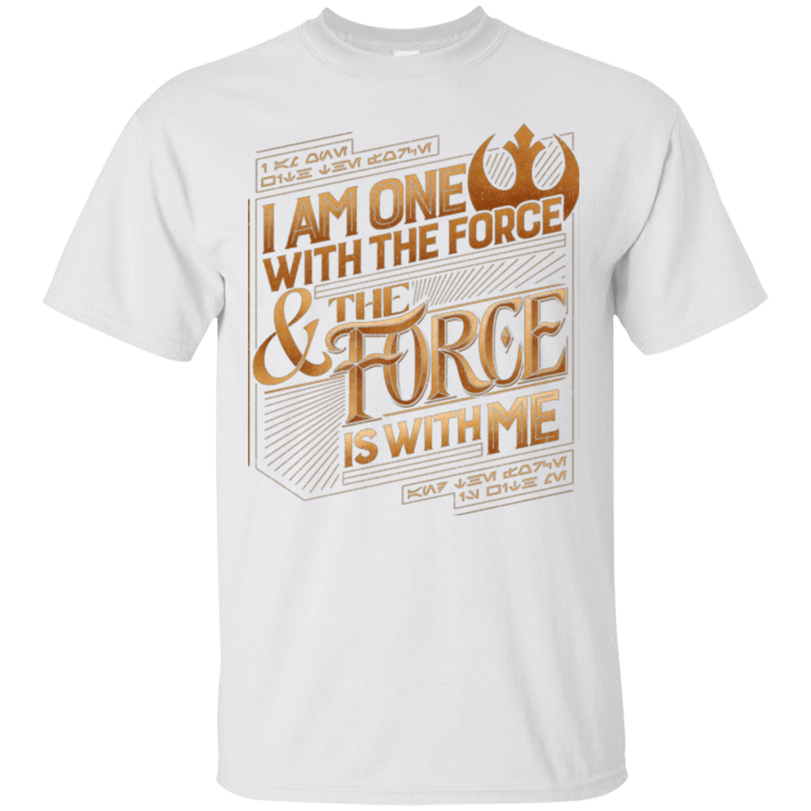 T-Shirts White / S I Am One With The Force T-Shirt
