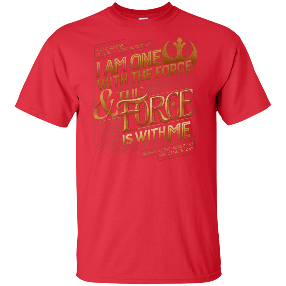 T-Shirts Red / XLT I Am One With The Force Tall T-Shirt