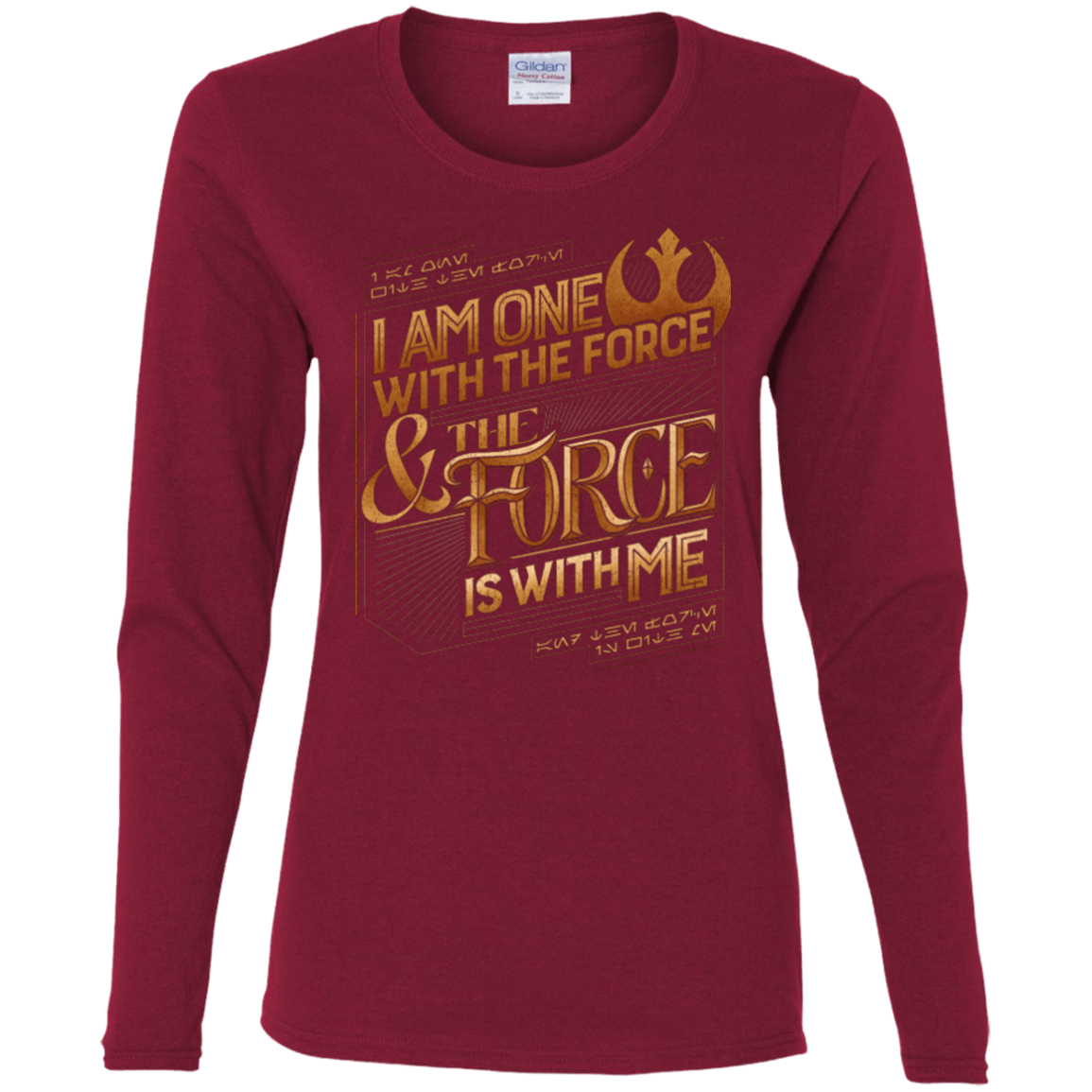 T-Shirts Cardinal / S I Am One With The Force Women's Long Sleeve T-Shirt
