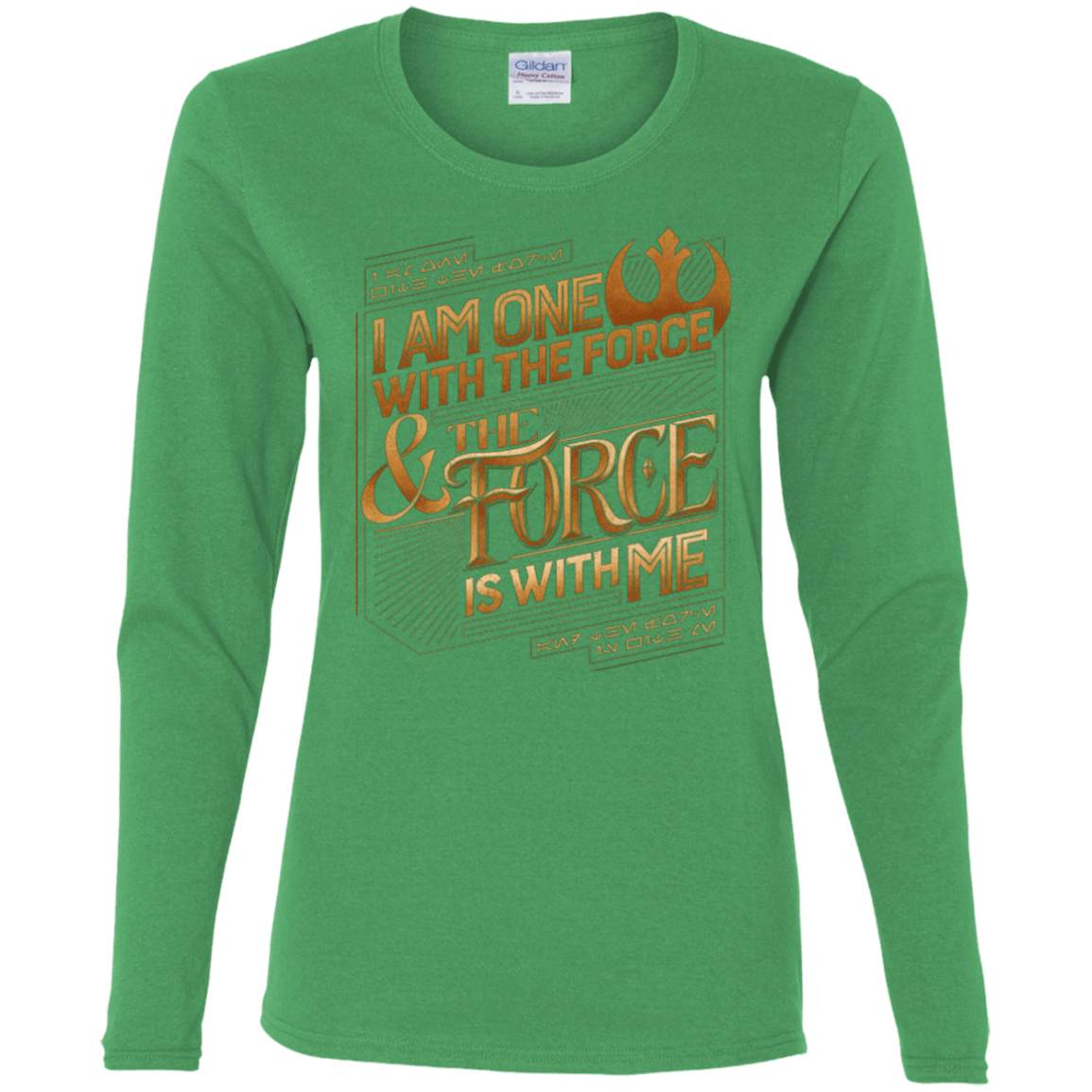 T-Shirts Irish Green / S I Am One With The Force Women's Long Sleeve T-Shirt