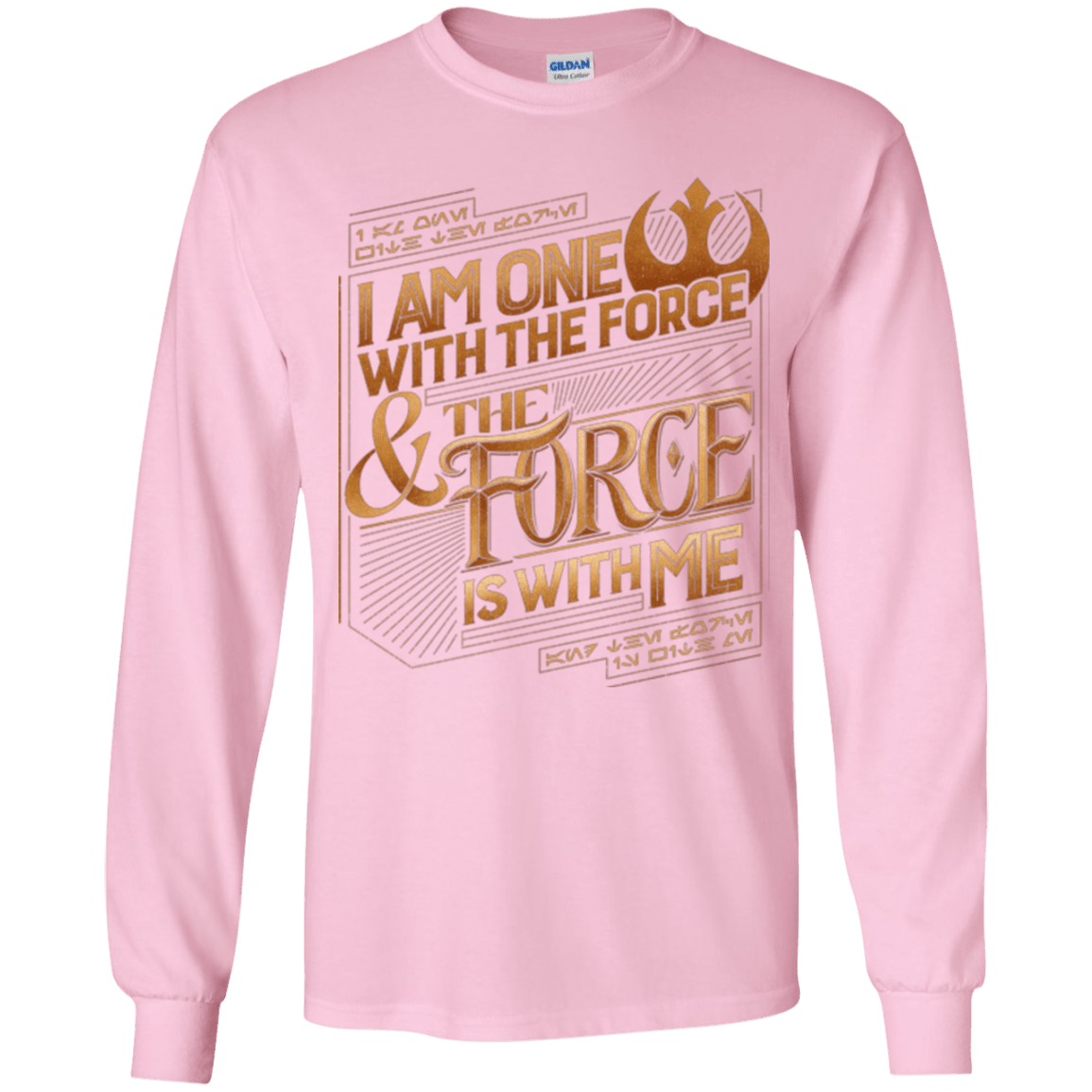 T-Shirts Light Pink / YS I Am One With The Force Youth Long Sleeve T-Shirt