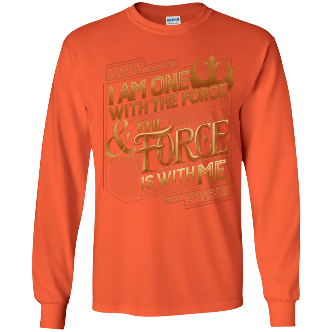 T-Shirts Orange / YS I Am One With The Force Youth Long Sleeve T-Shirt