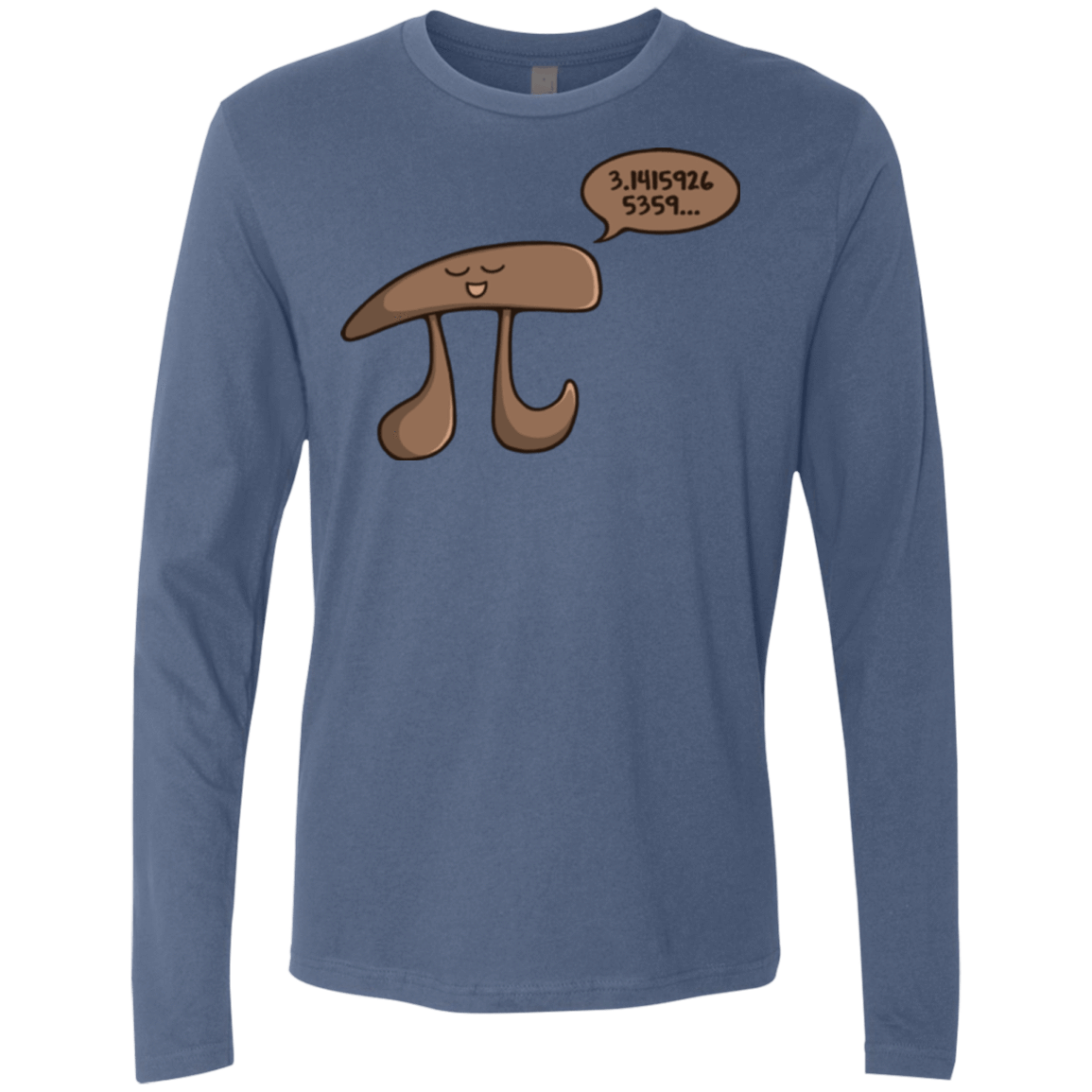 T-Shirts Indigo / Small I am Pi Men's Premium Long Sleeve