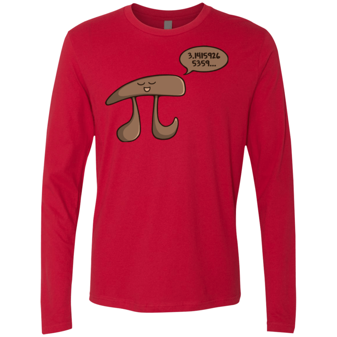 T-Shirts Red / Small I am Pi Men's Premium Long Sleeve