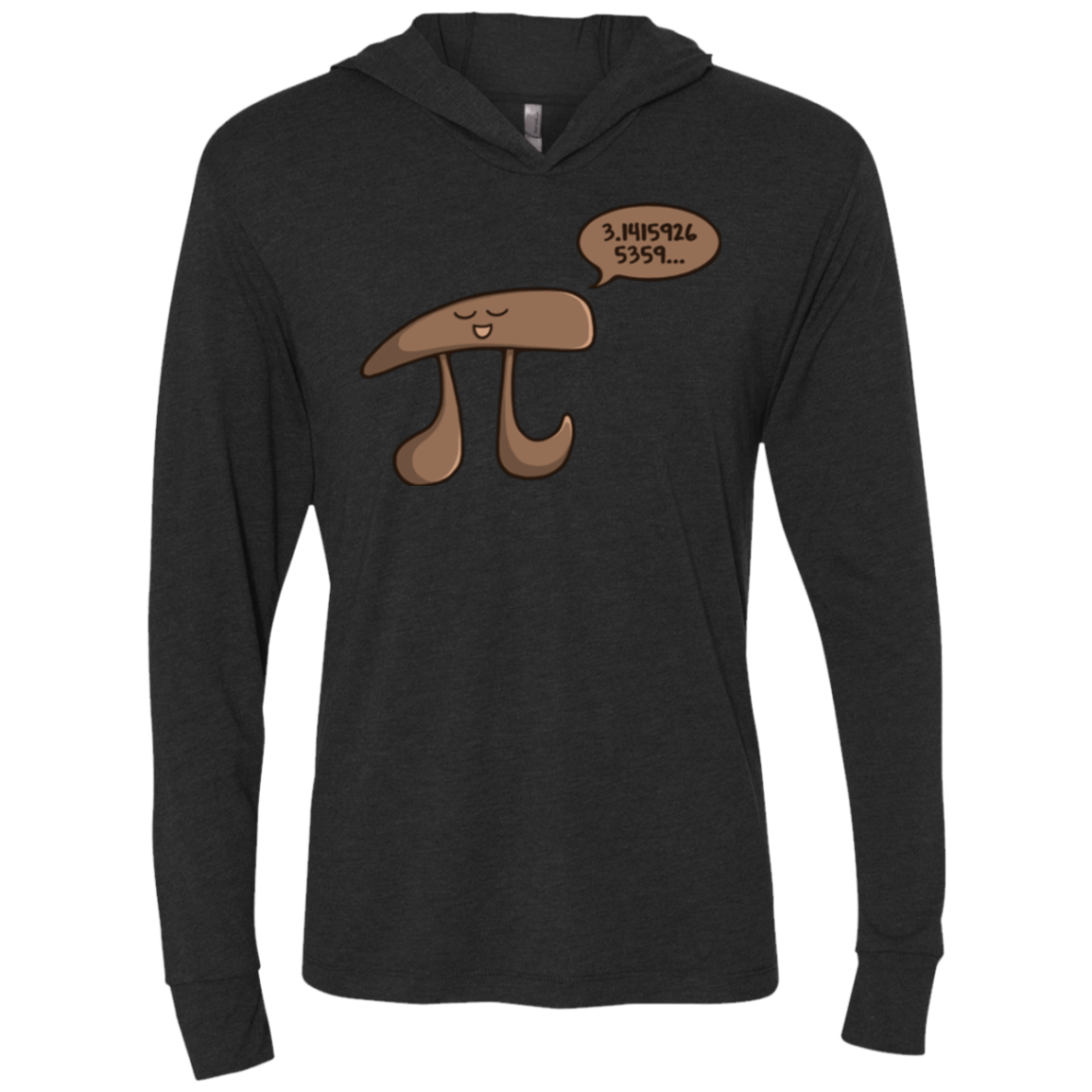 T-Shirts Vintage Black / X-Small I am Pi Triblend Long Sleeve Hoodie Tee