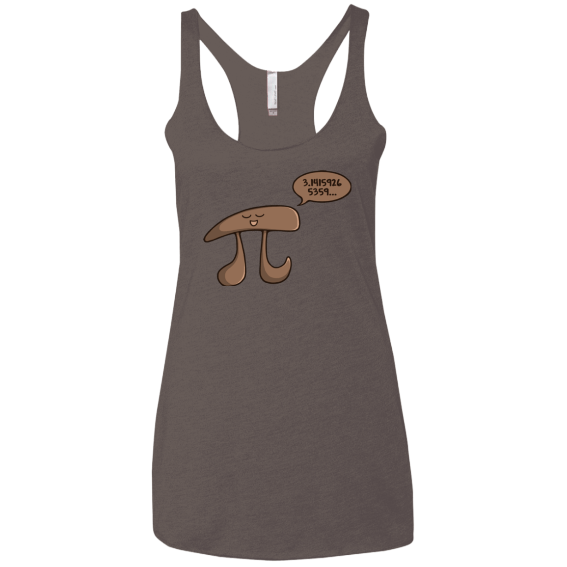 T-Shirts Macchiato / X-Small I am Pi Women's Triblend Racerback Tank