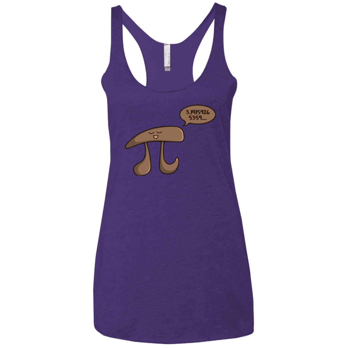 T-Shirts Purple / X-Small I am Pi Women's Triblend Racerback Tank