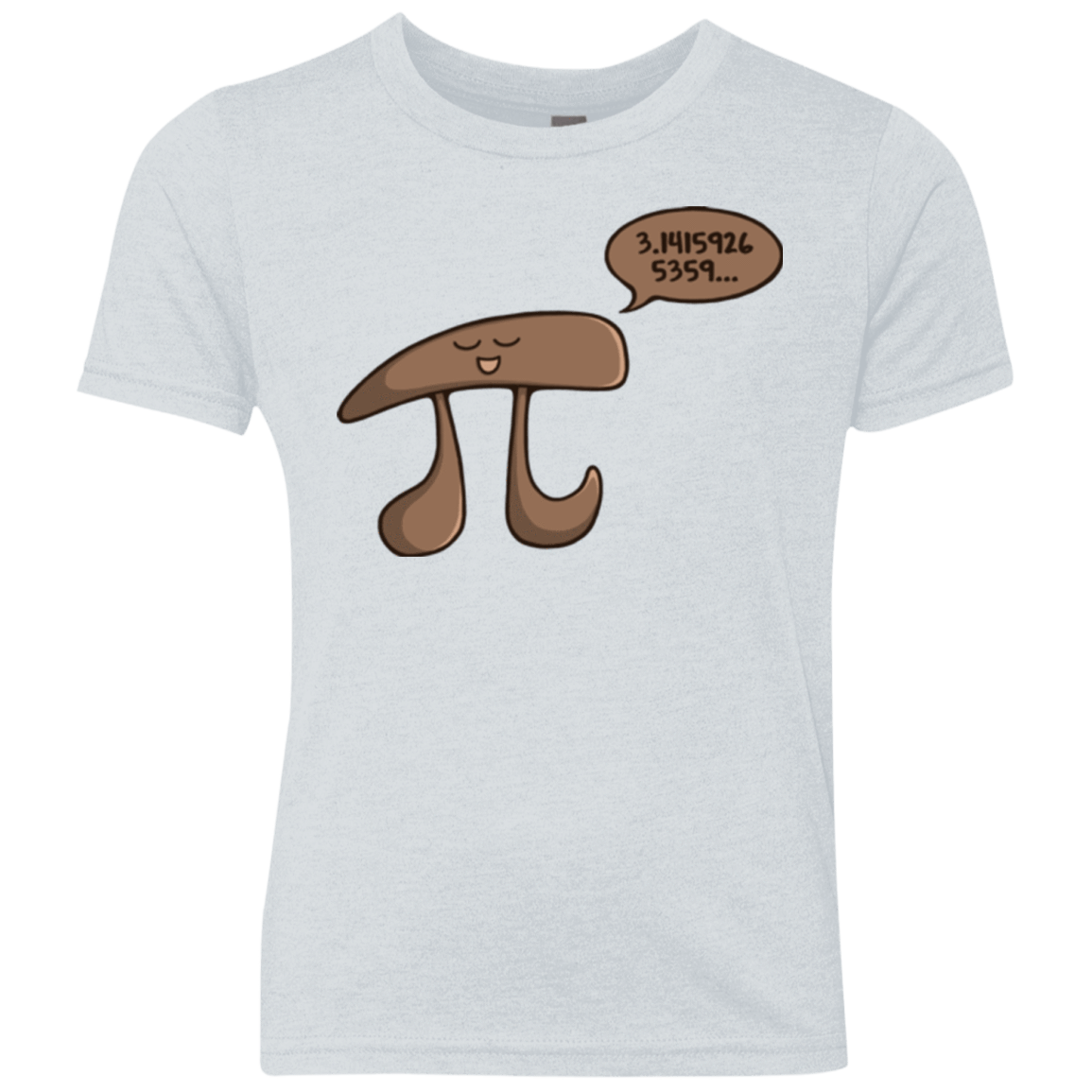 T-Shirts Heather White / YXS I am Pi Youth Triblend T-Shirt