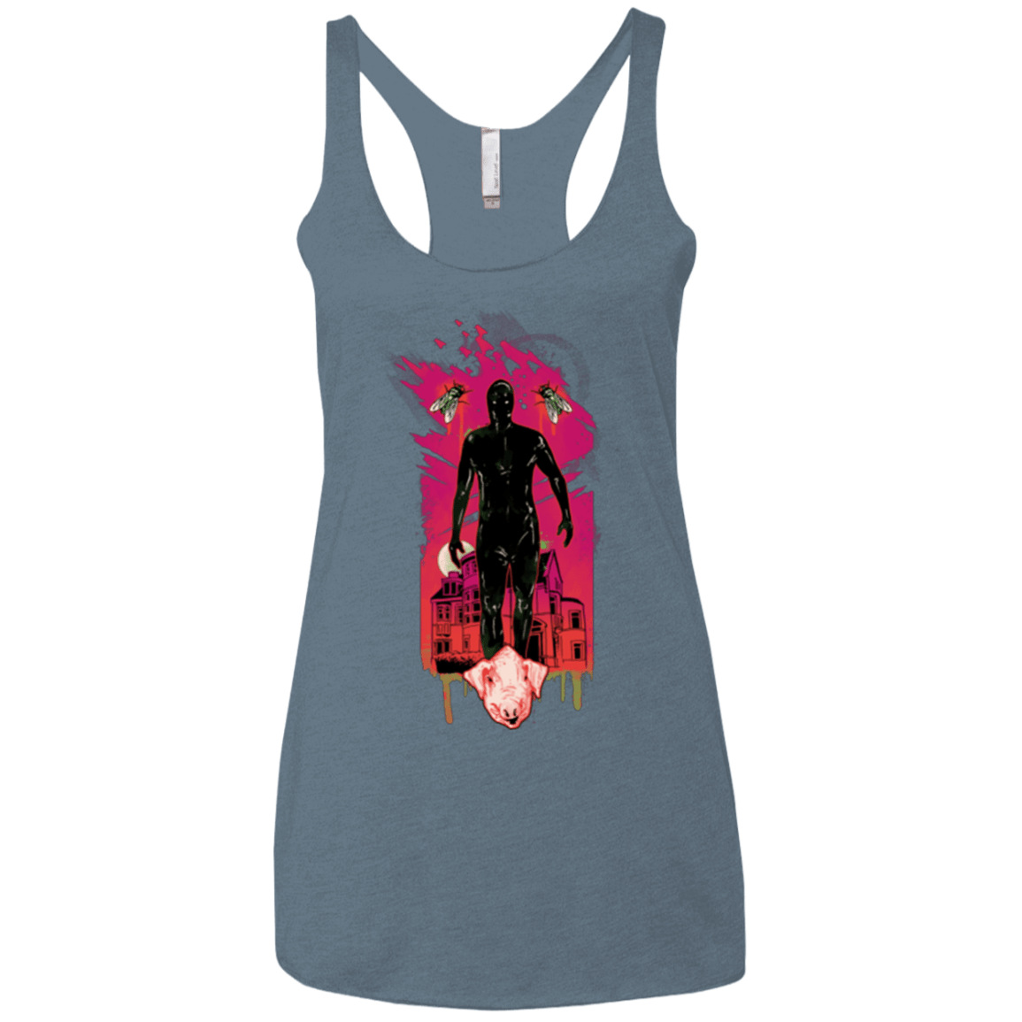 T-Shirts Indigo / X-Small I Am Rubber Women's Triblend Racerback Tank