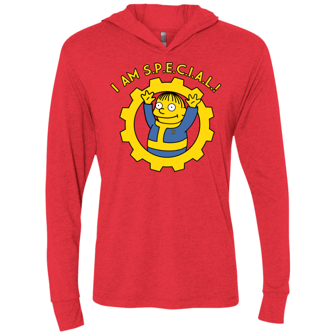 T-Shirts Vintage Red / X-Small I am special Triblend Long Sleeve Hoodie Tee