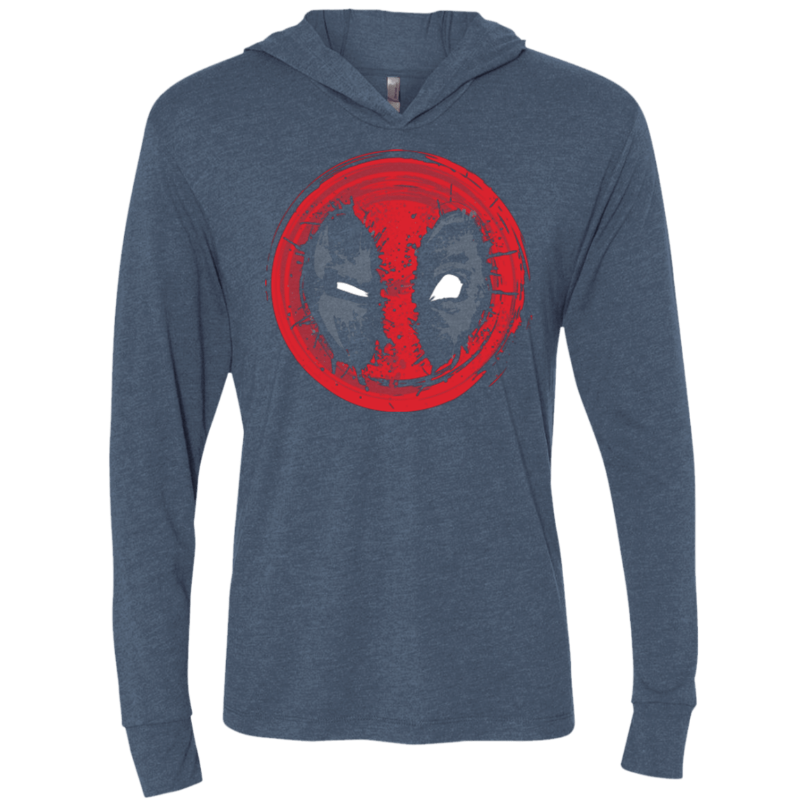 T-Shirts Indigo / X-Small I am the Dead Triblend Long Sleeve Hoodie Tee