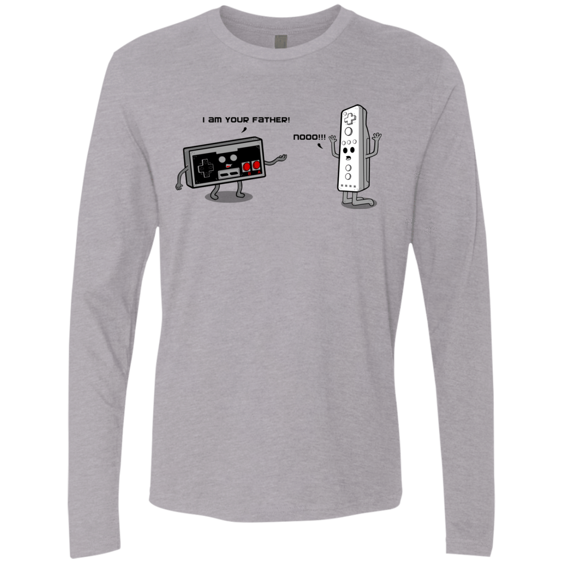 T-Shirts Heather Grey / Small I am your father NES Men's Premium Long Sleeve