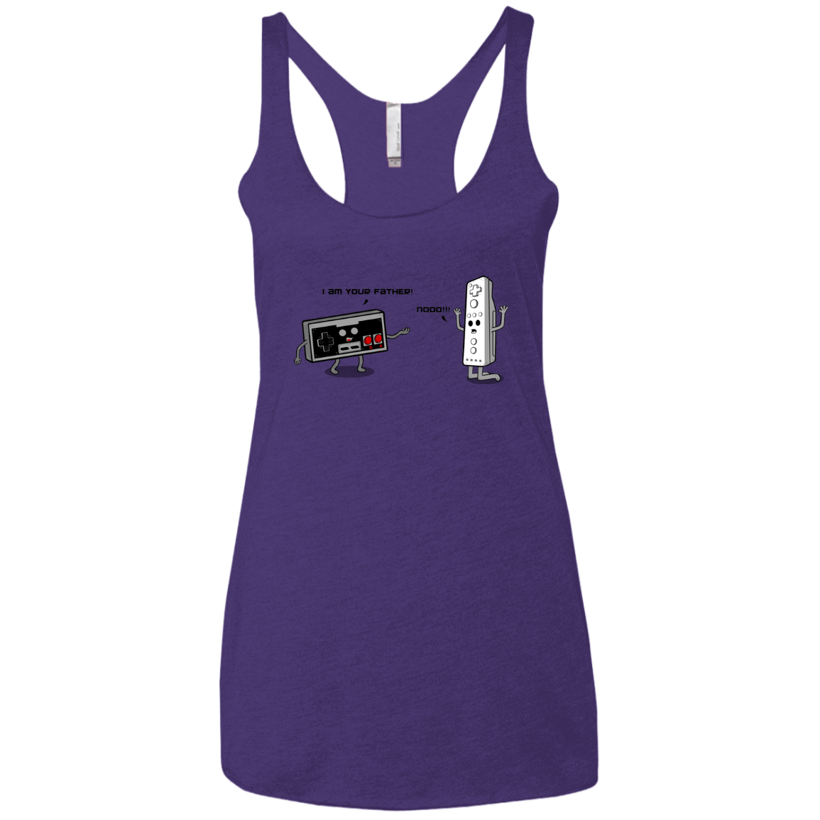 I am your father NES Women's Triblend Racerback Tank