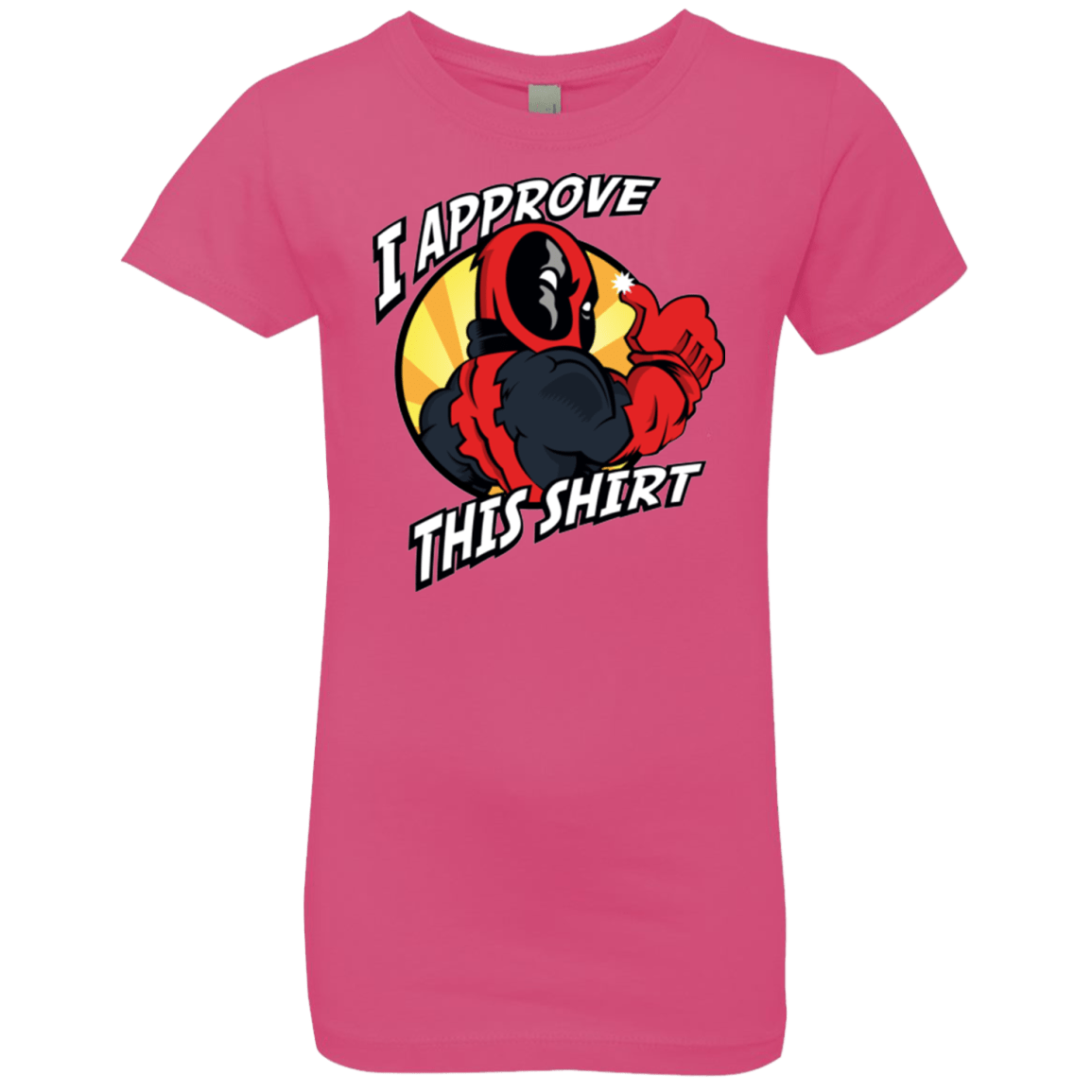 T-Shirts Hot Pink / YXS I Approve This Shirt Girls Premium T-Shirt