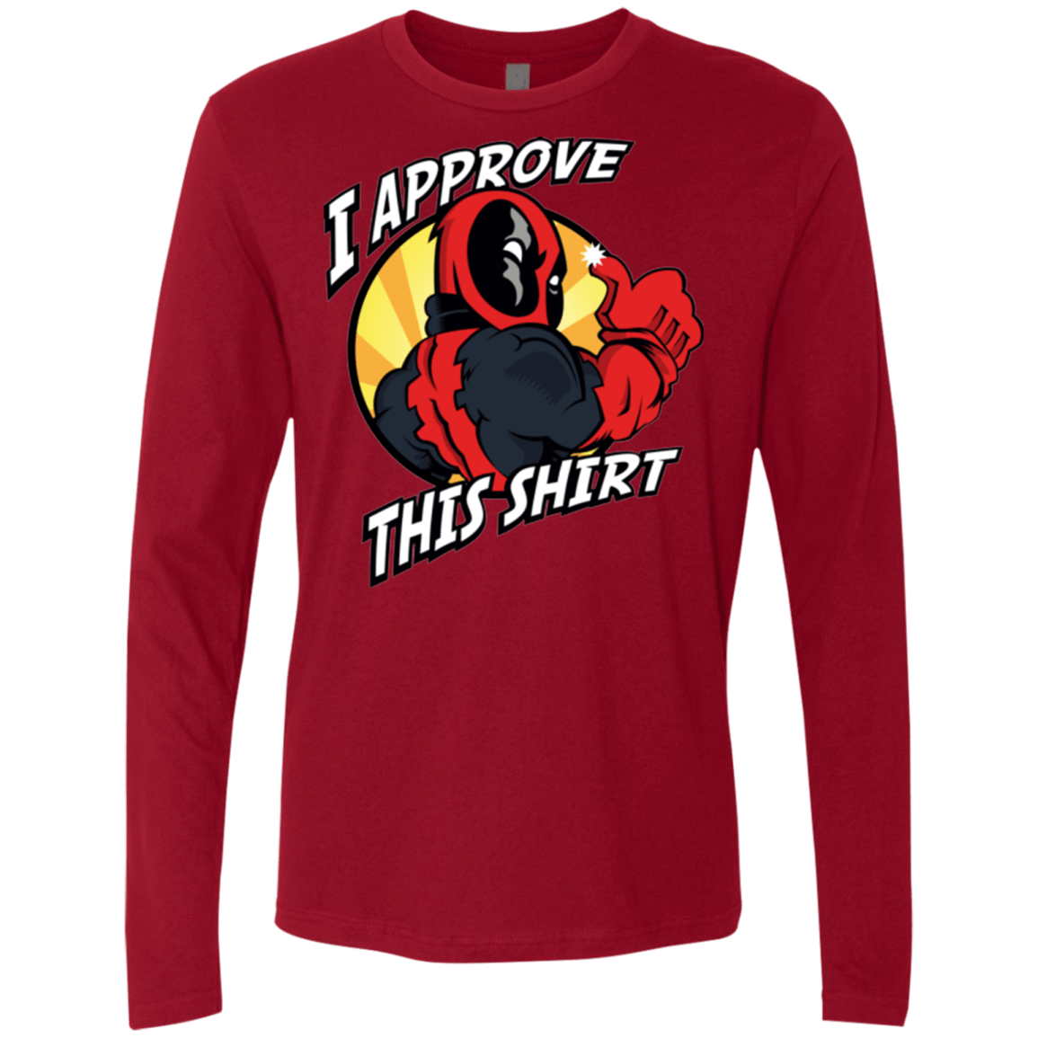 T-Shirts Cardinal / Small I Approve This Shirt Men's Premium Long Sleeve