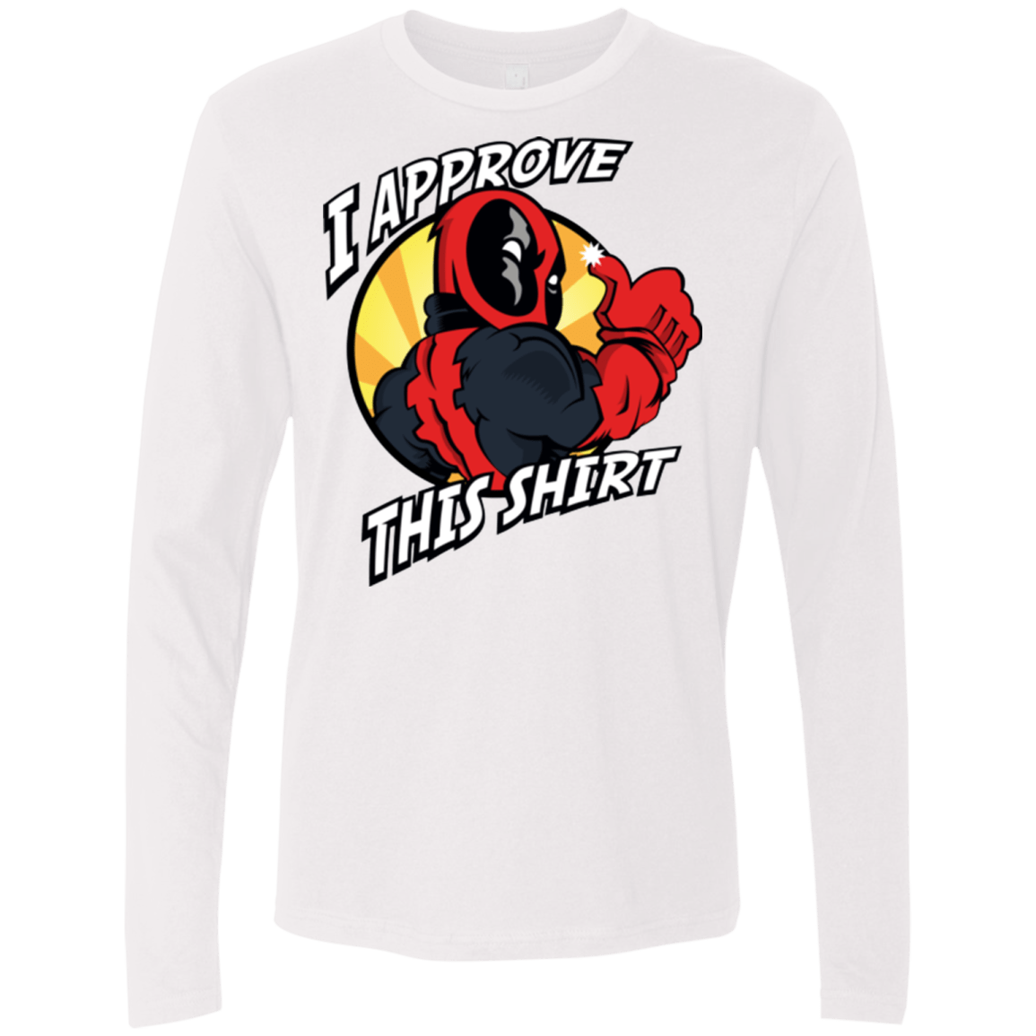 T-Shirts White / Small I Approve This Shirt Men's Premium Long Sleeve