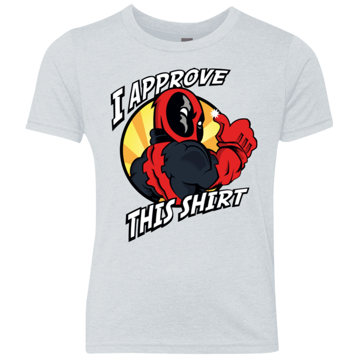 T-Shirts Heather White / YXS I Approve This Shirt Youth Triblend T-Shirt