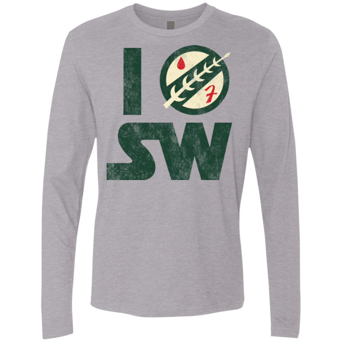 T-Shirts Heather Grey / Small I Boba SW Men's Premium Long Sleeve