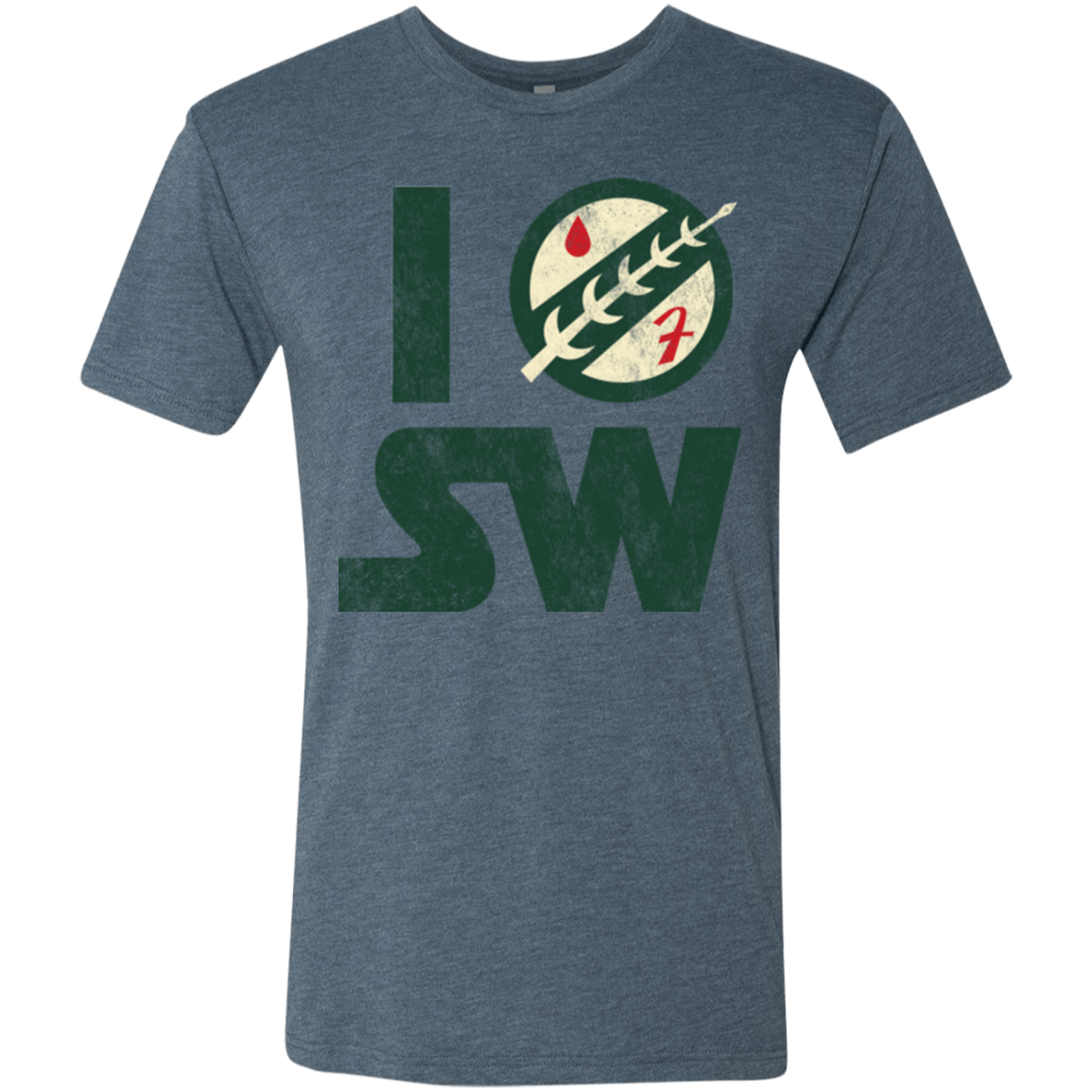 T-Shirts Indigo / Small I Boba SW Men's Triblend T-Shirt