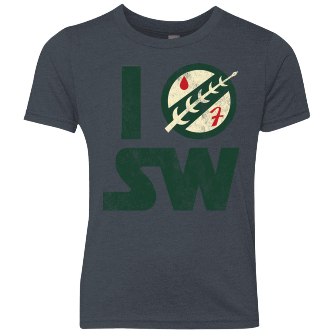 T-Shirts Vintage Navy / YXS I Boba SW Youth Triblend T-Shirt