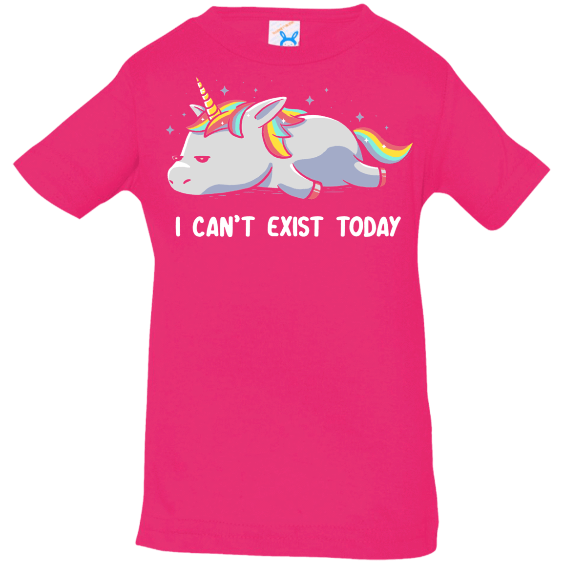 T-Shirts Hot Pink / 6 Months I Can't Exist Today Infant Premium T-Shirt