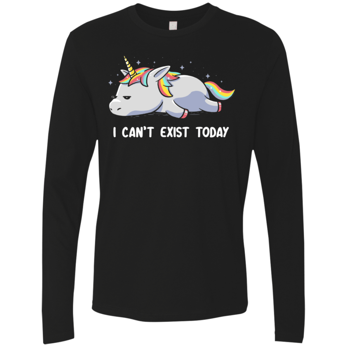 T-Shirts Black / S I Can't Exist Today Men's Premium Long Sleeve