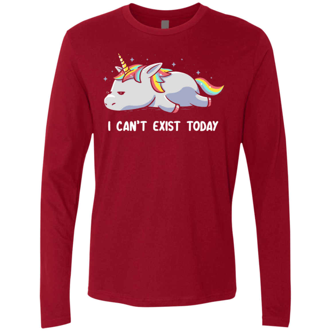 T-Shirts Cardinal / S I Can't Exist Today Men's Premium Long Sleeve