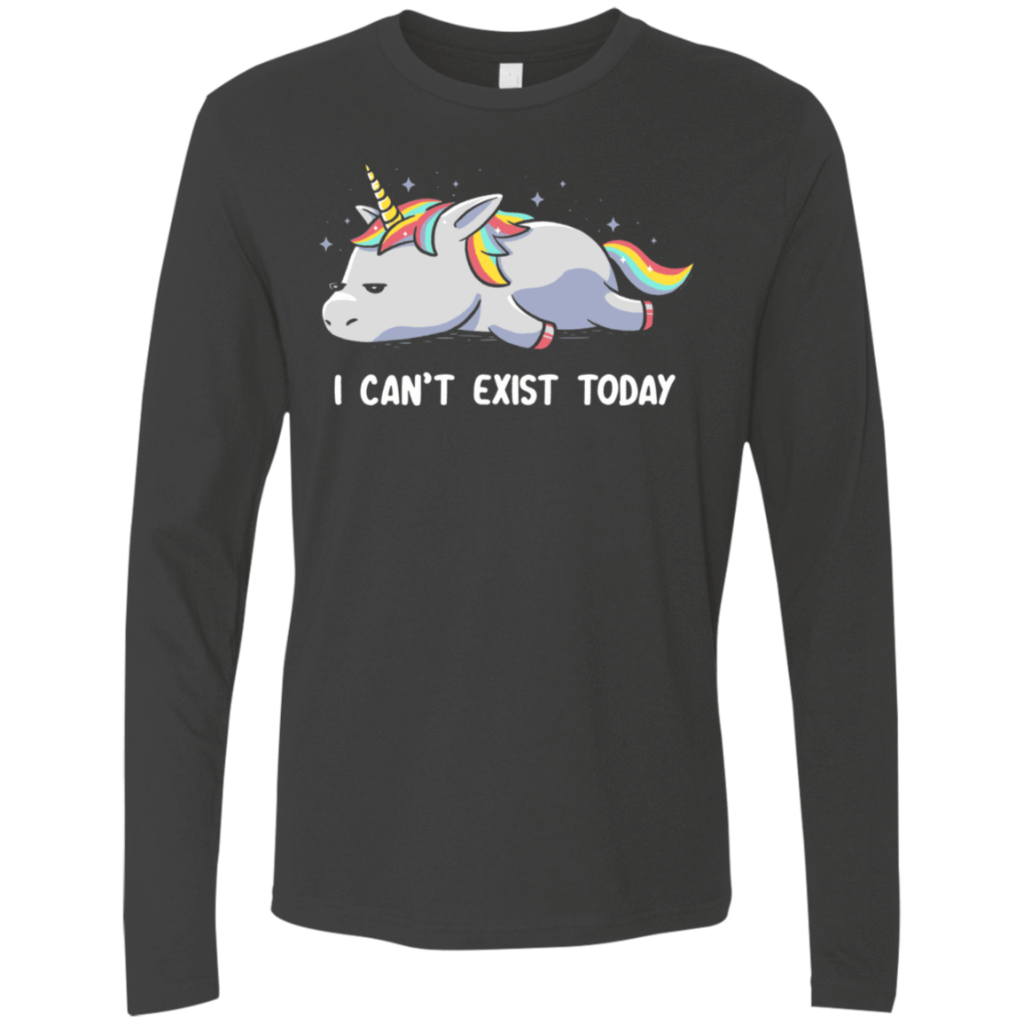 T-Shirts Heavy Metal / S I Can't Exist Today Men's Premium Long Sleeve