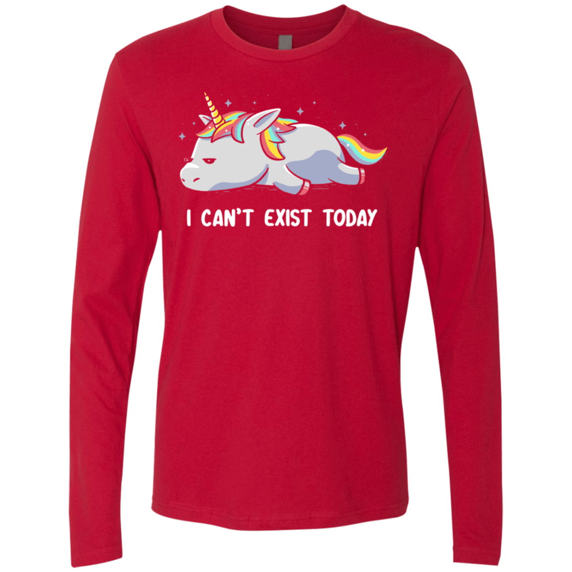 T-Shirts Red / S I Can't Exist Today Men's Premium Long Sleeve
