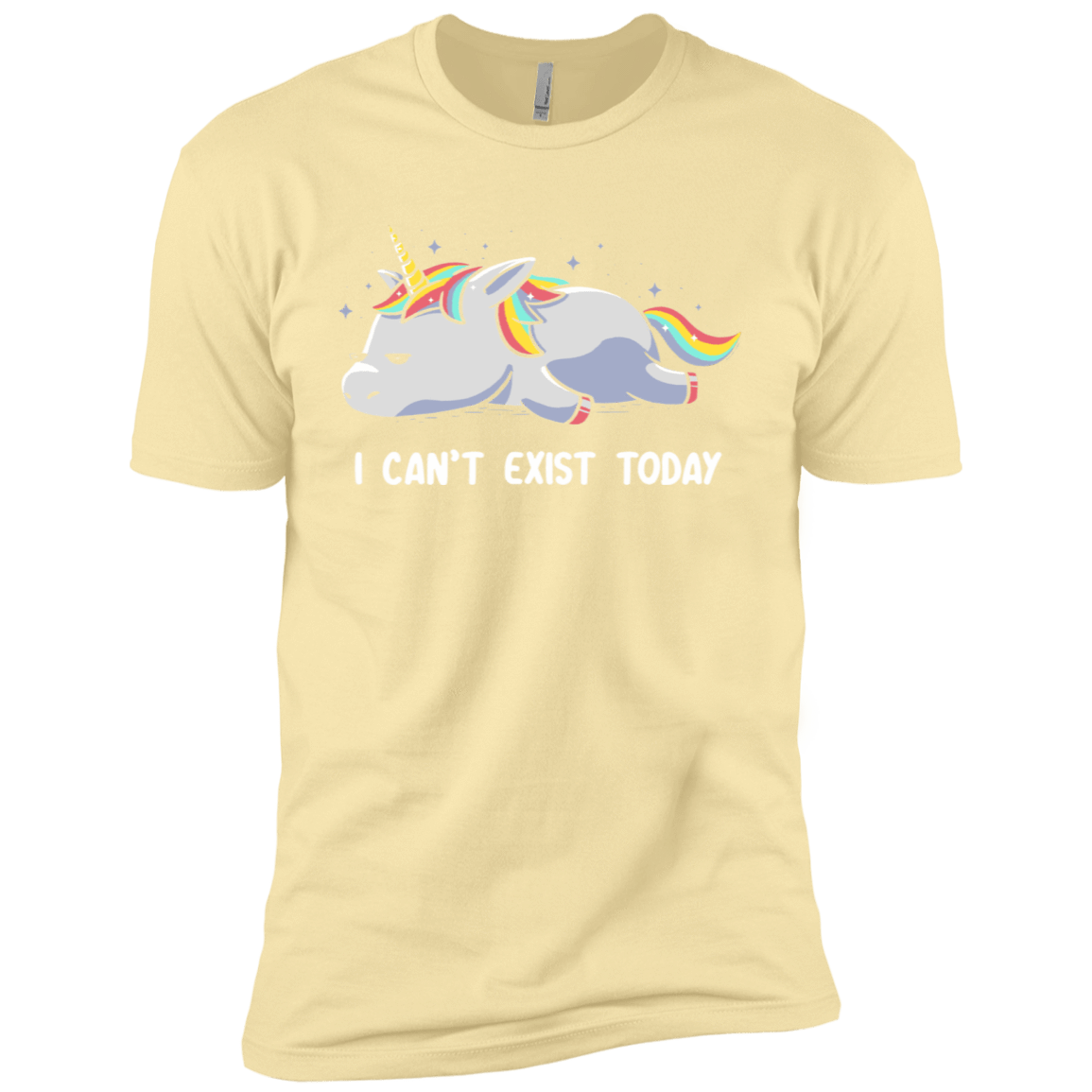 T-Shirts Banana Cream / X-Small I Can't Exist Today Men's Premium T-Shirt