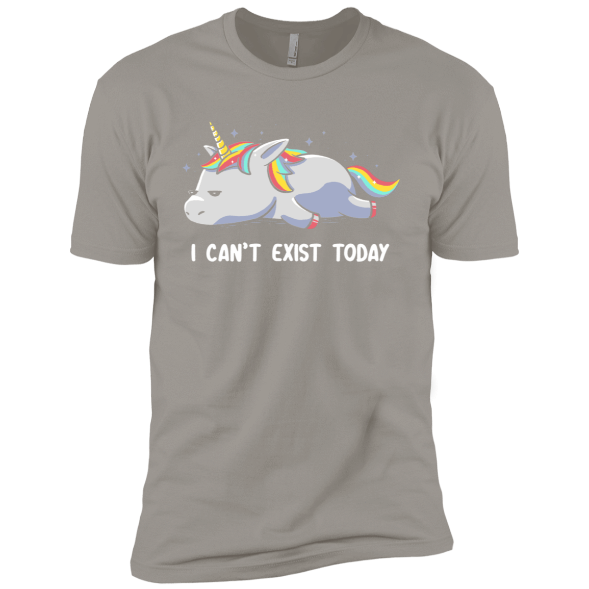 T-Shirts Light Grey / X-Small I Can't Exist Today Men's Premium T-Shirt