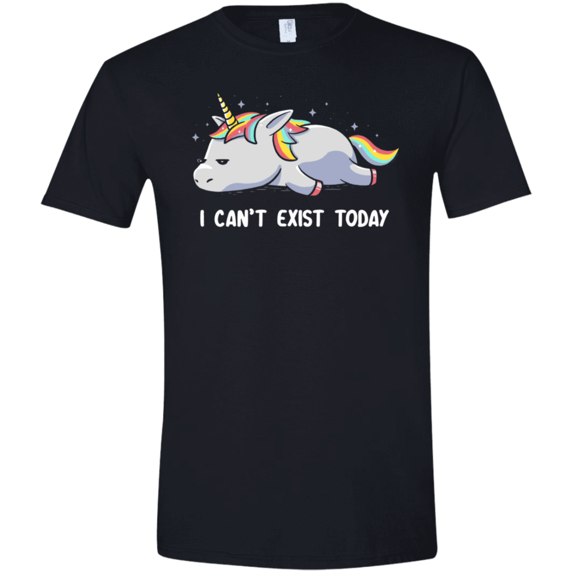T-Shirts Black / X-Small I Can't Exist Today Men's Semi-Fitted Softstyle