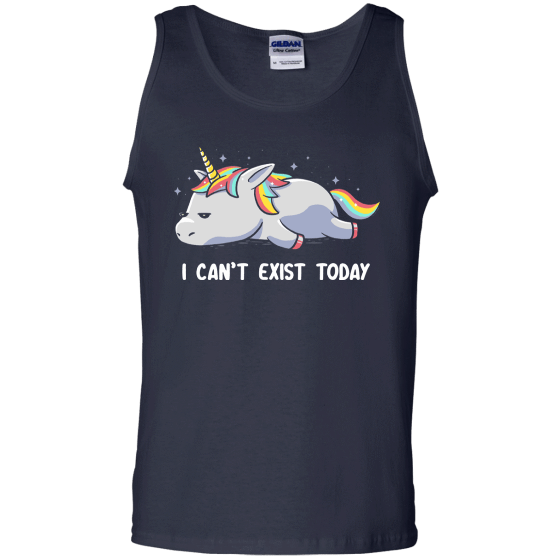 T-Shirts Navy / S I Can't Exist Today Men's Tank Top