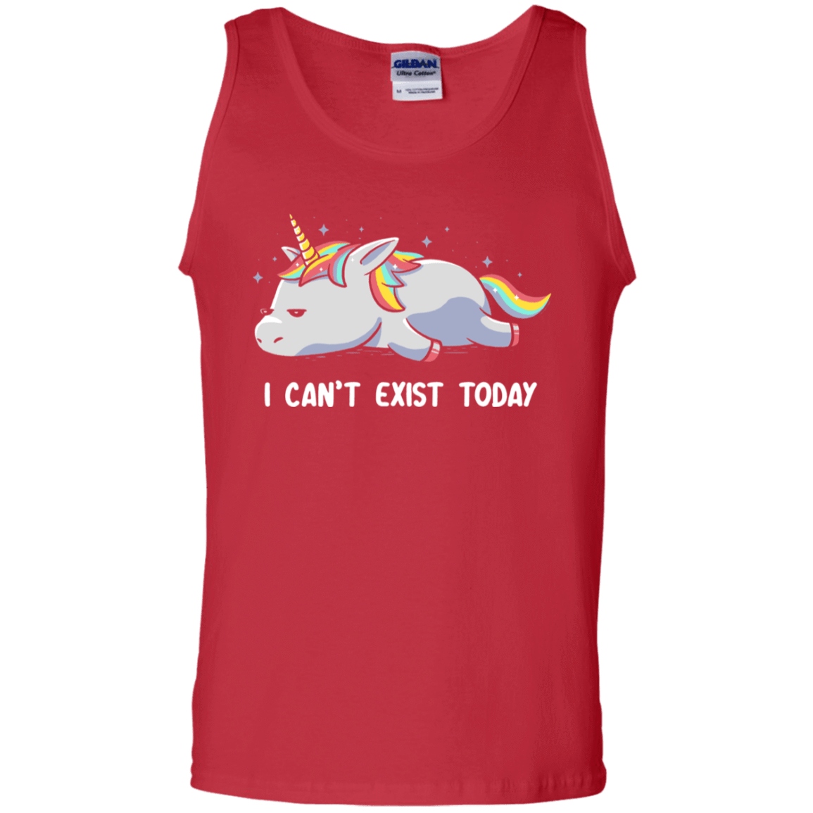 T-Shirts Red / S I Can't Exist Today Men's Tank Top