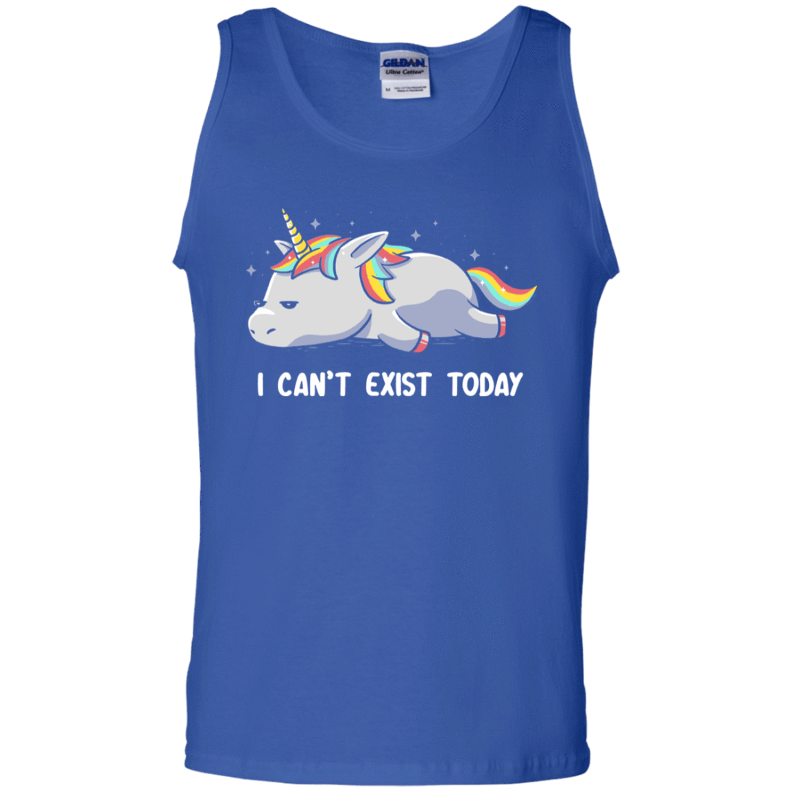 T-Shirts Royal / S I Can't Exist Today Men's Tank Top