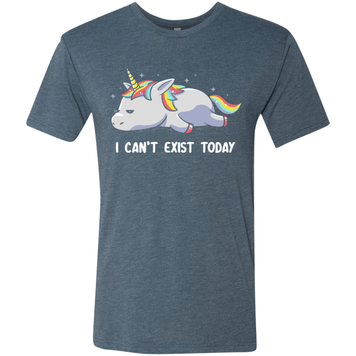 T-Shirts Indigo / S I Can't Exist Today Men's Triblend T-Shirt
