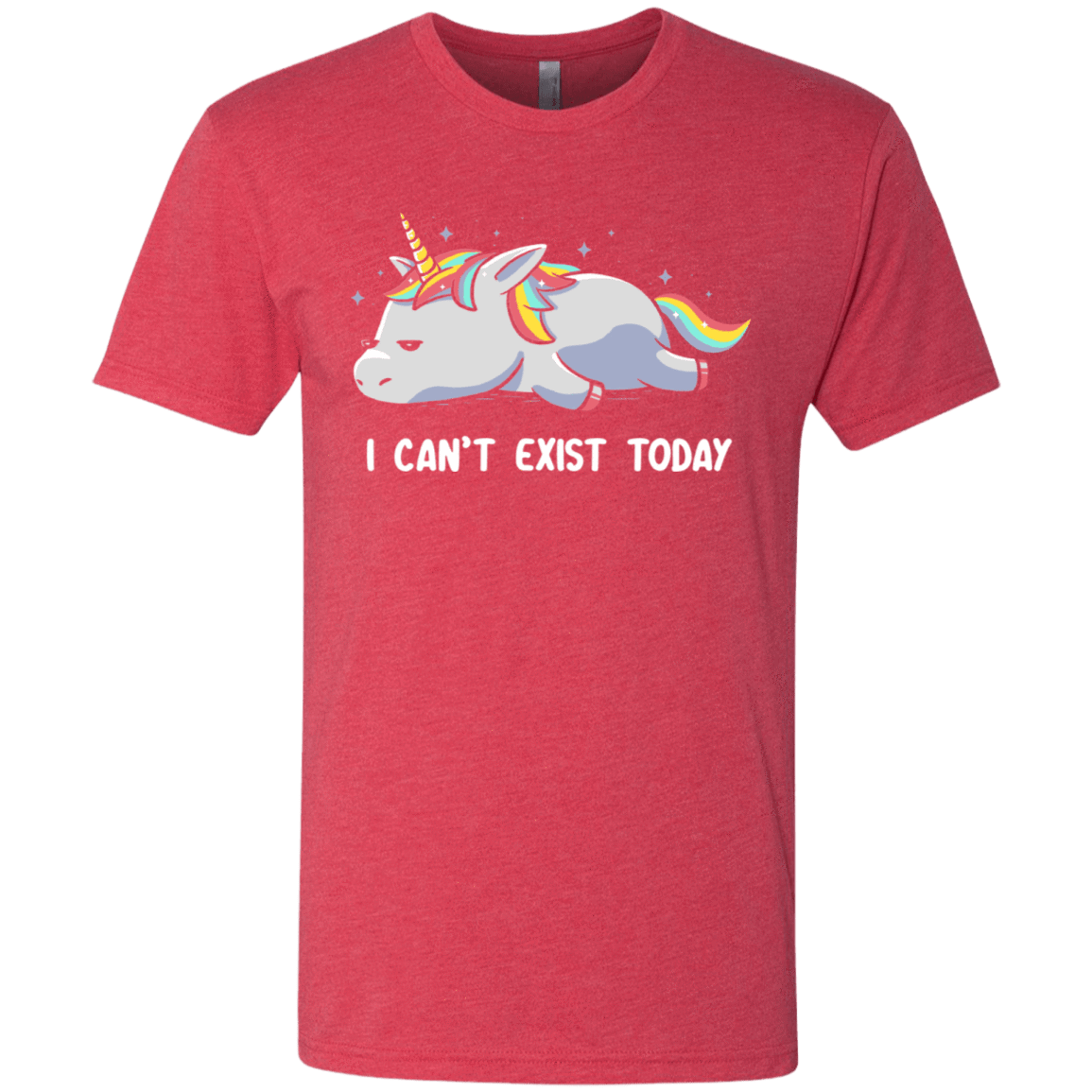T-Shirts Vintage Red / S I Can't Exist Today Men's Triblend T-Shirt